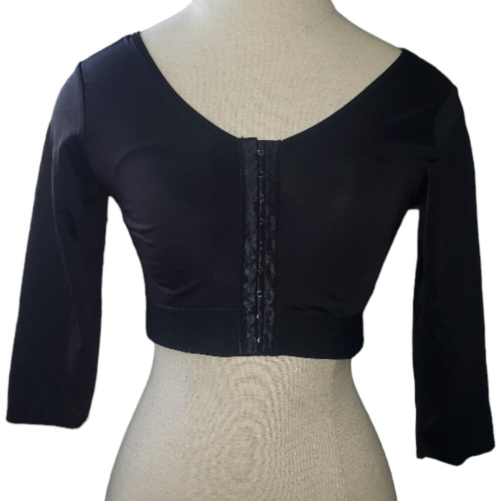 CT1561 Post Surgical Black Adjustable Vest L